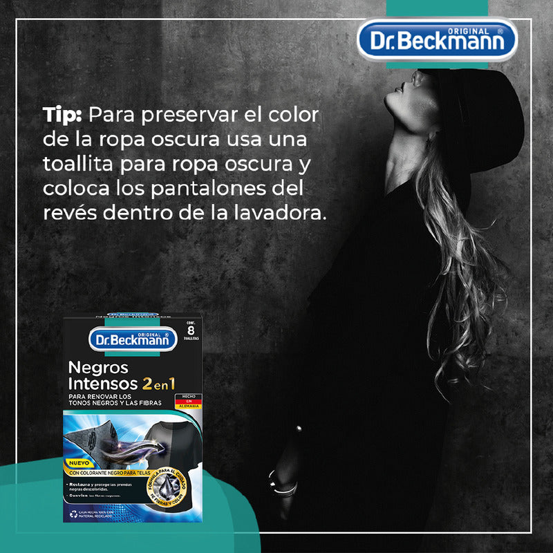 Dr. Beckmann - Toallas Renovadoras De Tonos Negros Y Fibras