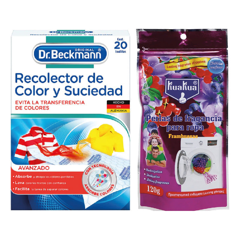 Dr. Beckmann Recolector De Color 20u + Perlas Fragancia 120g