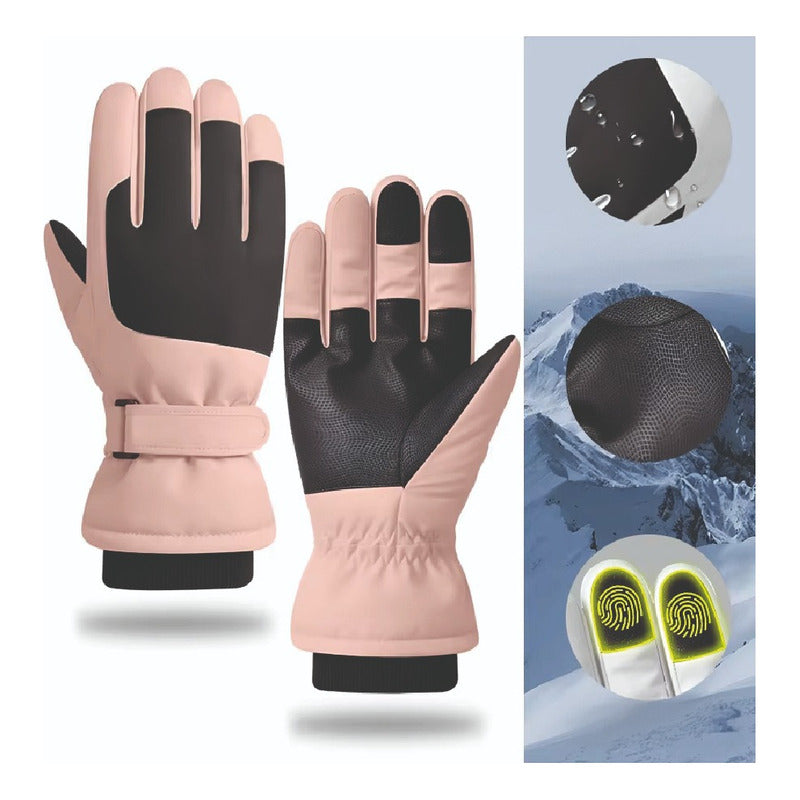 Guantes Invierno Urbano Antiviento Lluvia Leve Niños Talla M