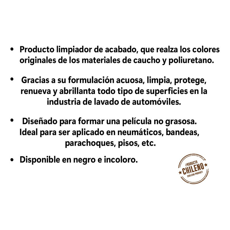 Renovador De Gomas Autos - Interior/exterior Gatillo 500ml
