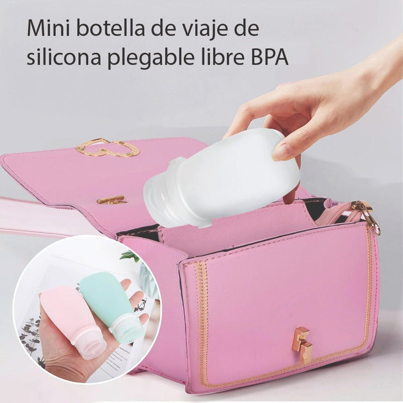 Viaja Liviano Set X4 Botellas Silicona 90 Ml Antifugas