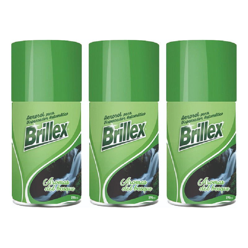 Repuesto Automatico 270 Ml - Aromas Del Bosque Brillex 3u Fl