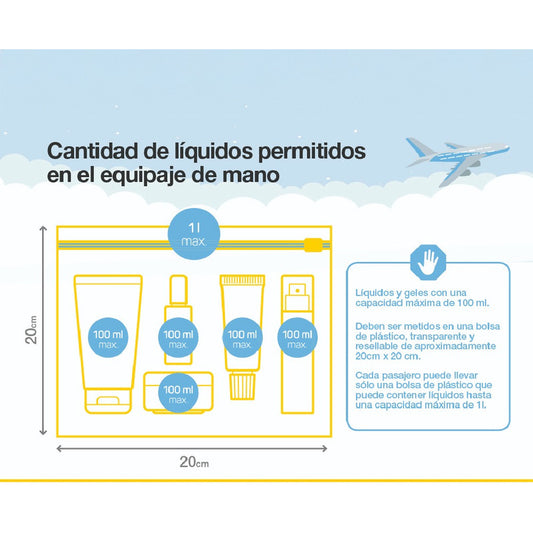 Viaja Liviano Set X3 Botellas Silicona Plegable 90+60+30 Ml