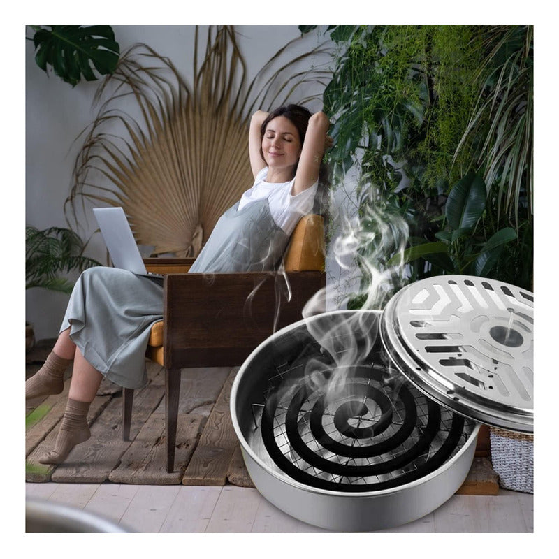 Espirales Citronela Mosquitos Zancudo 30 Uni + Soporte Metal