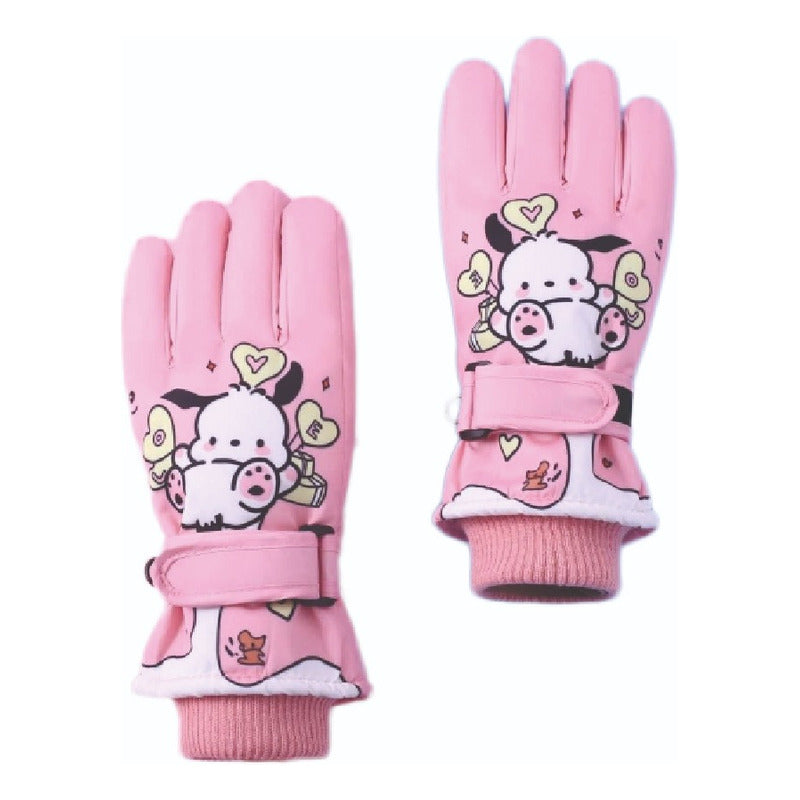 Guantes Invierno Urbano Antiviento Lluvia Leve Niños Talla M