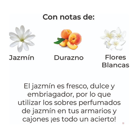 Sobre Perfumado Natural Extrac 20g Armario Autos | Jasmine