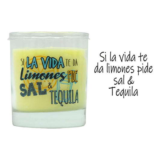 Lumar Aromatic - Vela Vaso Con Mensaje | Tequila