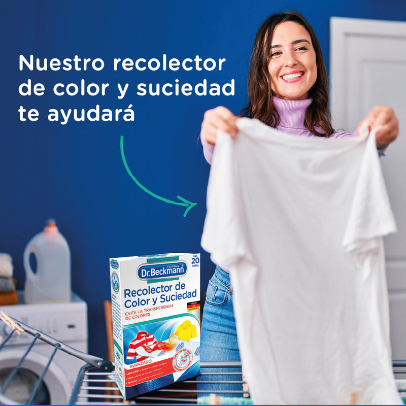 Dr. Beckmann Recolector De Color 20u + Perlas Fragancia 120g
