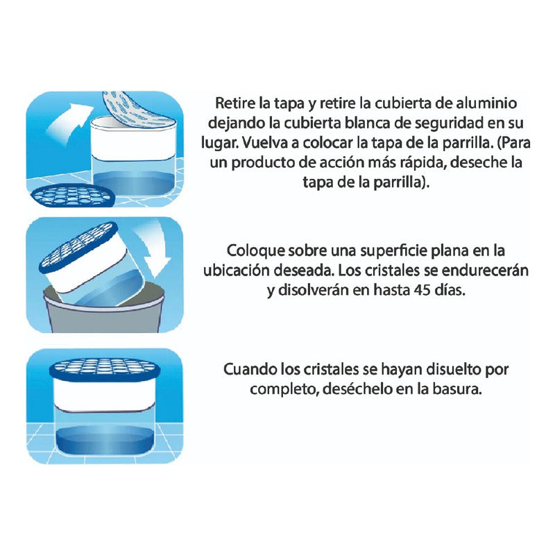 Damprid Adsorbedor De Humedad Elimina Olores Desechable 297g