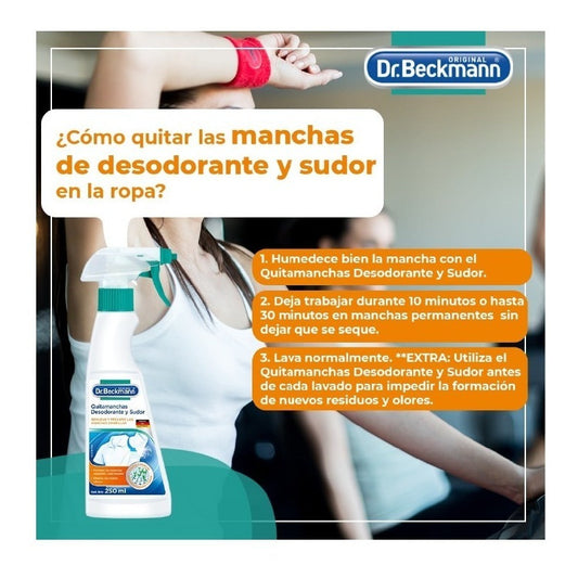 Dr. Beckmann - Quitamanchas sudor y Desodorante | 250 Ml