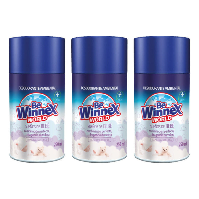 Repuesto Aromatiza. Automatico 250 Ml - Bebe Winnex 3u