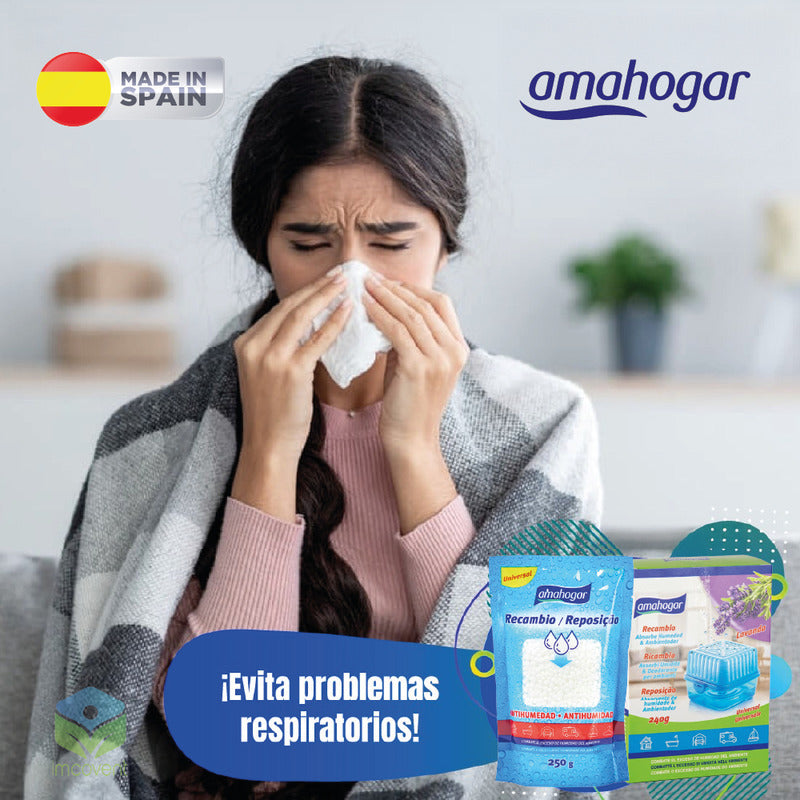 Absorbedor De Humedad Recarga Universal 240 G 3uni Amahogar