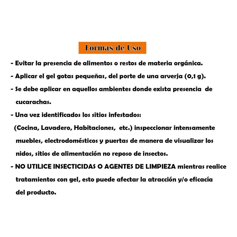 Control Cucarachas - Cucaxan 30grs. En Gel