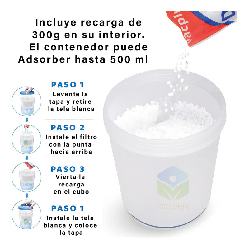 Seco - Absorbedor De Humedad Embase Recargable Damprid 300g