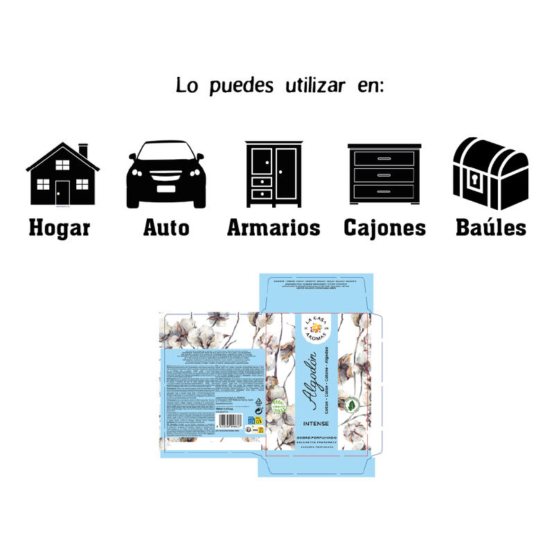 Sobres perfumados intenso - Aroma Algodon