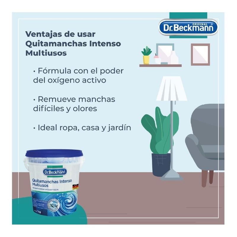 Dr. Beckmann Quitamanchas Intenso Multiusos En Pote 1kg