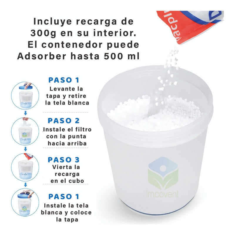 Damprid Absorbedor De Humedad Recargable + 2 Repuestos Fu