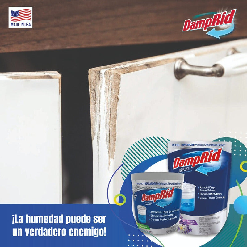Damprid Adsorbedor De Humedad Elimina Olores Desechable 297g