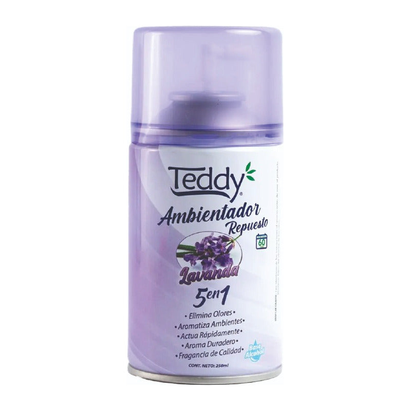 Repuesto Aromatiza. Automatico 250 Ml - Lavanda Teddy 3u