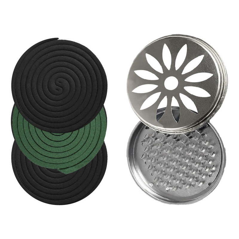 Espirales Citronela Mosquitos Zancudo 30u + Soporte Metal Fl