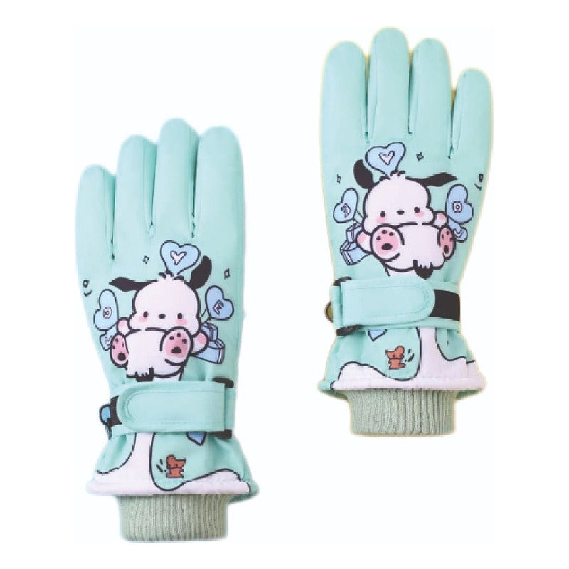Guantes Invierno Urbano Antiviento Lluvia Leve Niños Talla M