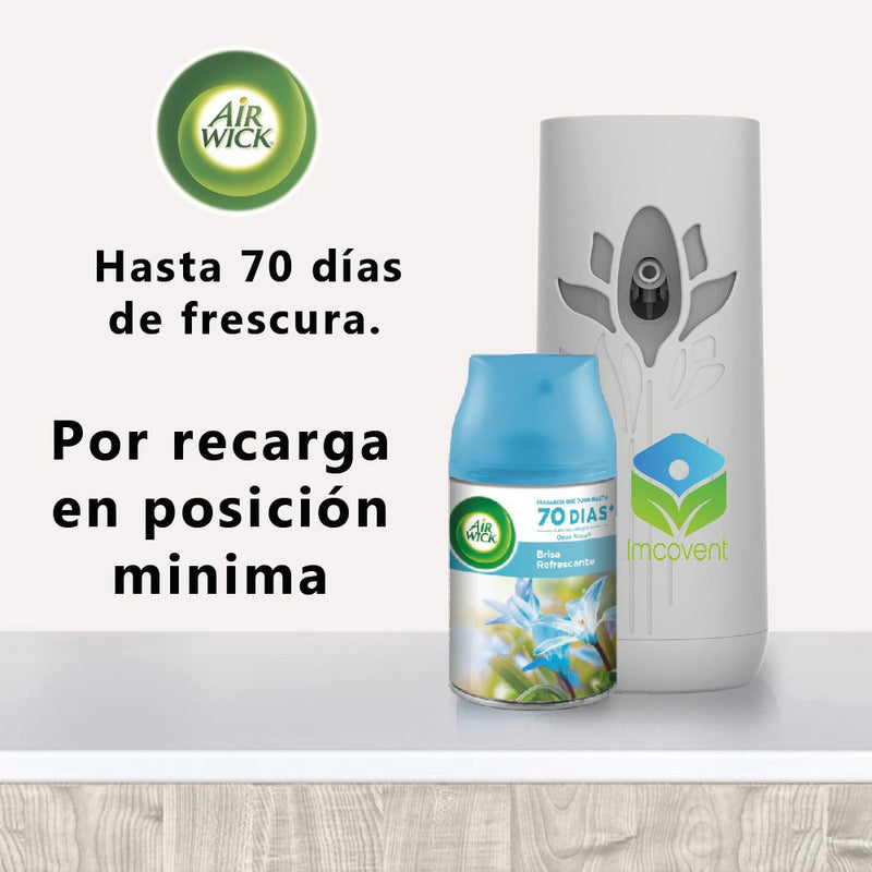Air Wick Automático Difusor + 2 Repuestos / Vainilla Brisa