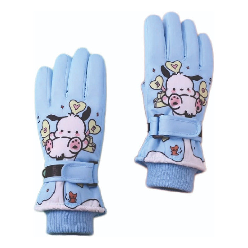 Guantes Invierno Urbano Antiviento Lluvia Leve Niños Talla M