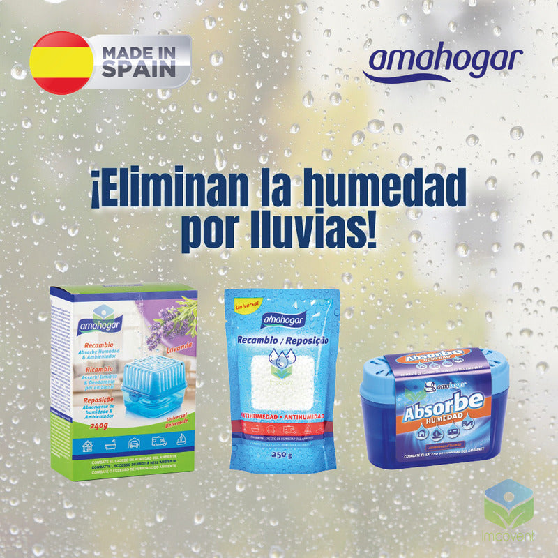 Absorbedor De Humedad Recarga Universal 240 G 3uni Amahogar