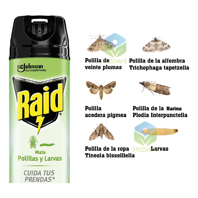 Raid Repelente Larvas Y Repelente 390cc