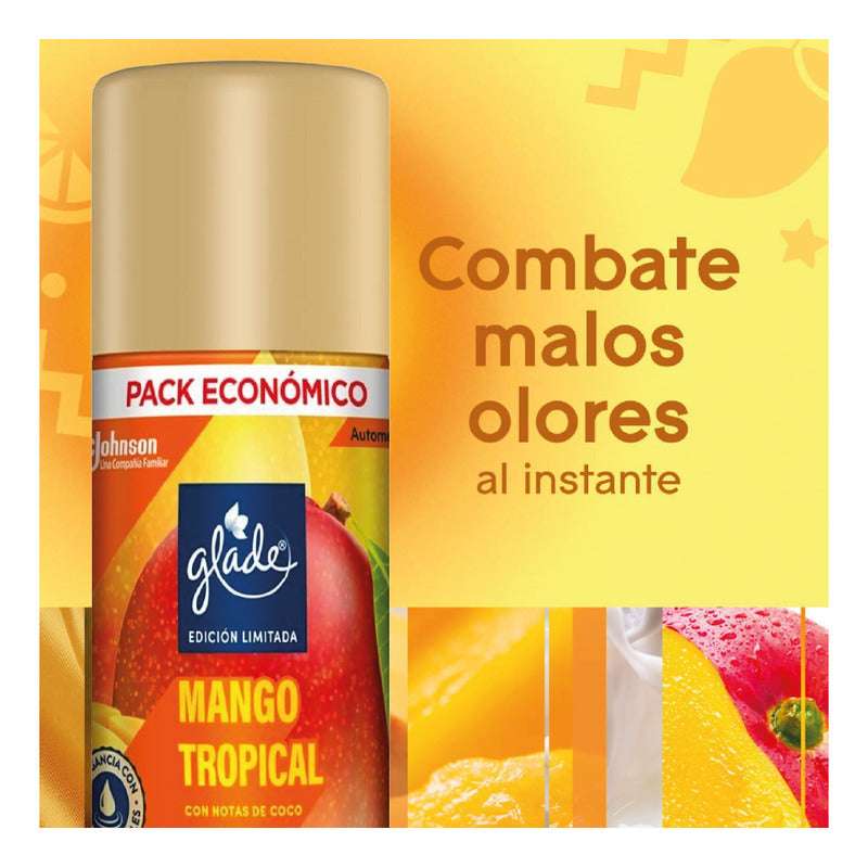 Glade Automático Difusor + Repuesto 110g + Repuesto 110g Fl