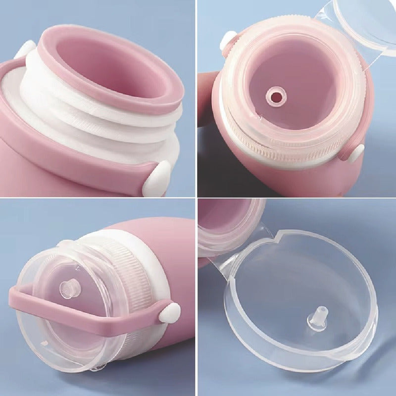 Viaja Liviano Set X3 Botellas Silicona Plegable 90+60+30 Ml