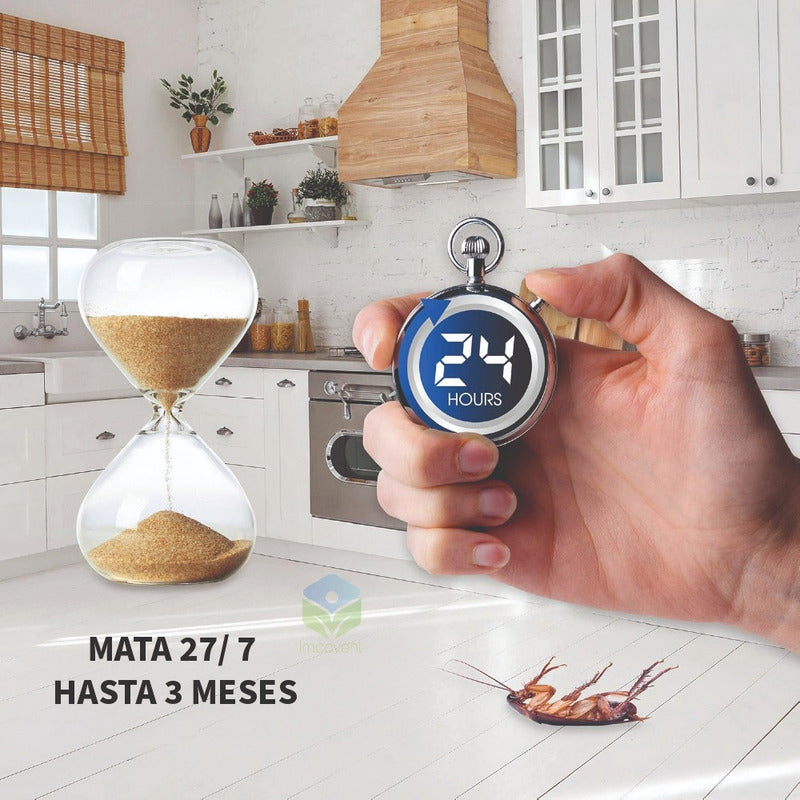 Trampa Cebo Cucarachas 6 Piezas - Efecto Rapido Y Seguro