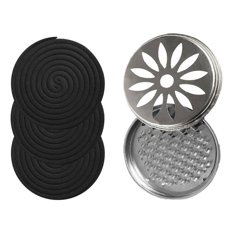 Espirales Citronela Mosquitos Zancudo 30u + Soporte Metal Fl