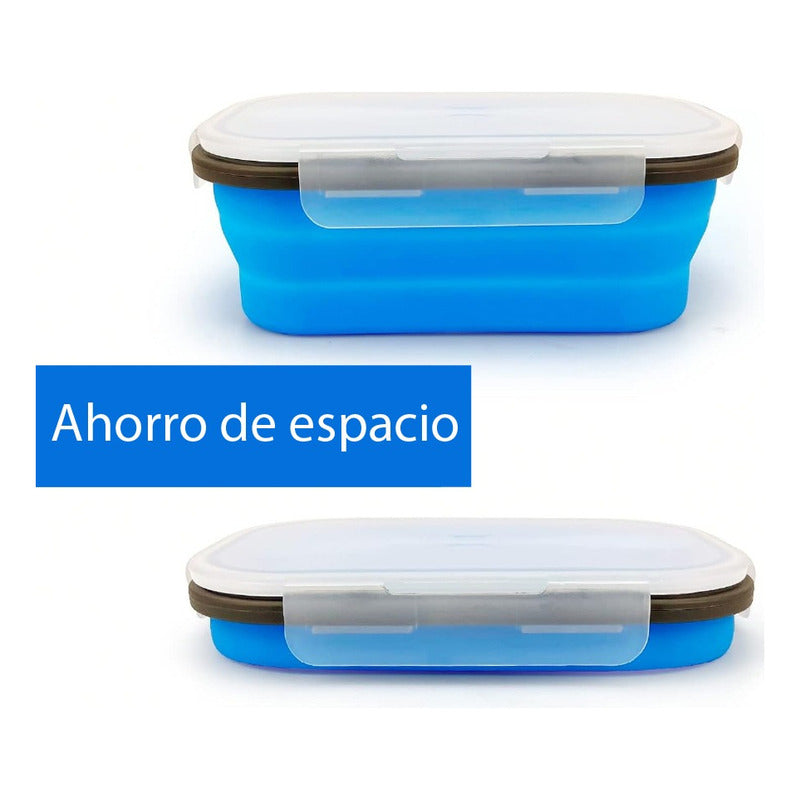 Tupper Plegable Libre De Bpa / Camping Trekking Playa 700 Ml