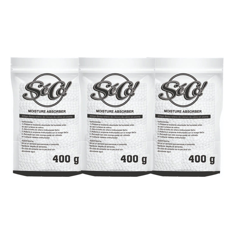 Damprid - Absorbedor De Humedad Recargable 3 Uni /400 G Seco