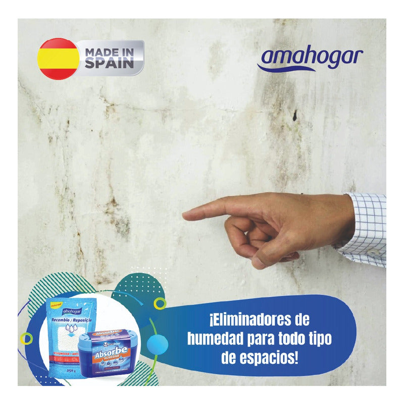 Absorbedor De Humedad Con Recarga 40g + 2 Recargas 200 C/u