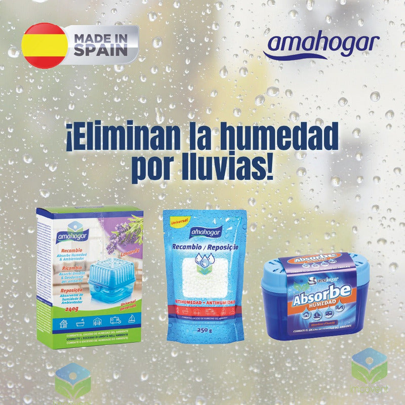 Absorbedor De Humedad Con Recarga 40g + 2 Recargas 200 C/u