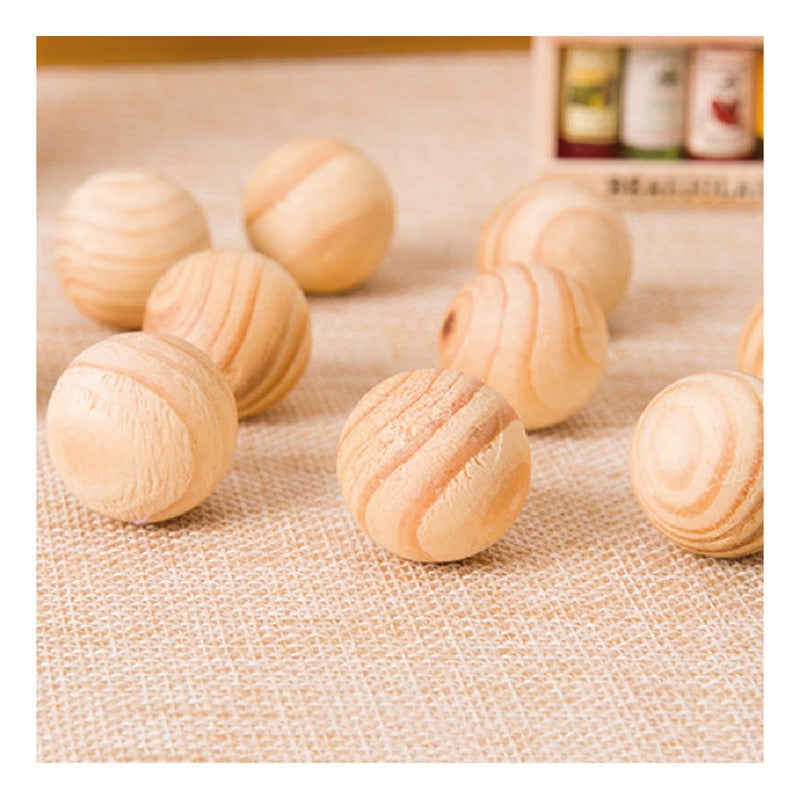 Bolas Madera Repelente Polillas, Cajones Armarios 15 U/100 G