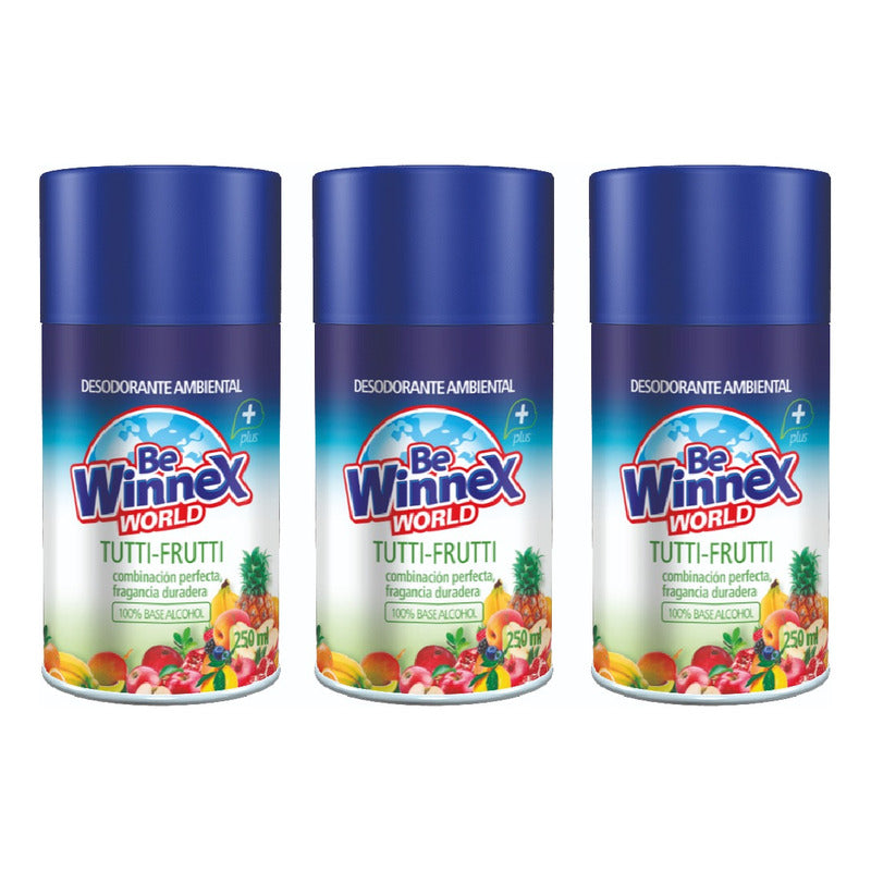 Repuesto Aromatizante Automatico 250 Ml - Tutti Winnex 3uni