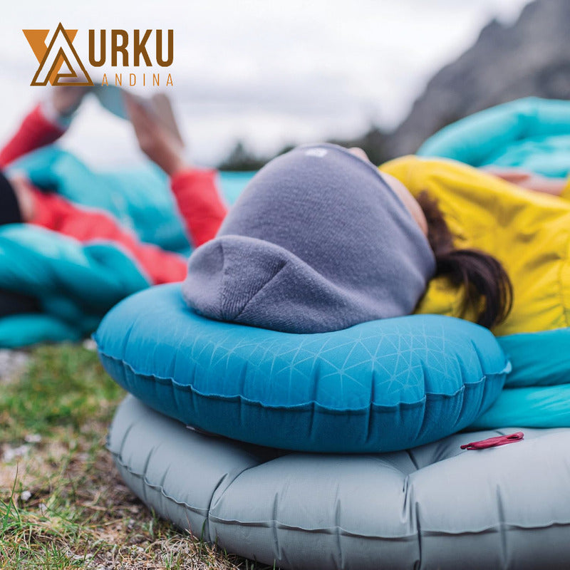Almohada Tpu Inflable Ultraligera Camping Montaña Playa 100g