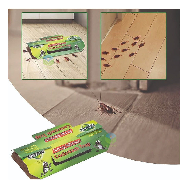 Cebo Trampa Adhesiva Con Atrayente Cucarachas Efectiva 6 Uni
