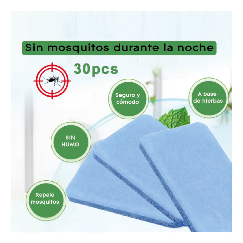 Repelente Mosquitos Zancudo Repuesto - 30 Tabletas