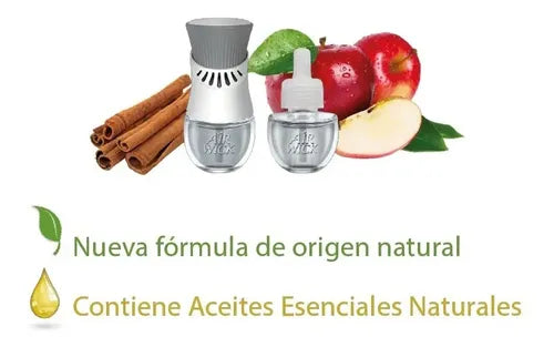 Air Wick Eléctrico Manzana Canela - Difusor + 2 Repues 21 Ml