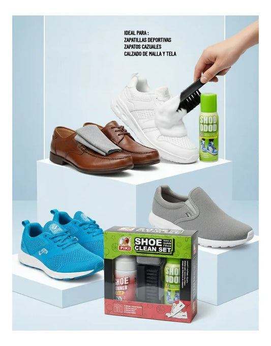 Kit limpiador de zapatillas (Limpiador, aromatizador, Aplicador)
