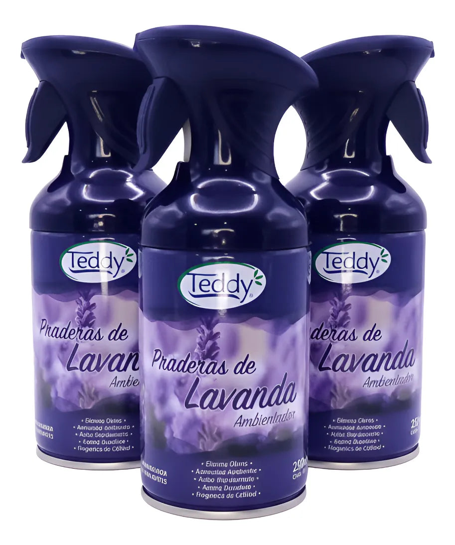 Teddy - Ambientador Con Gatillo 3u. Lavanda