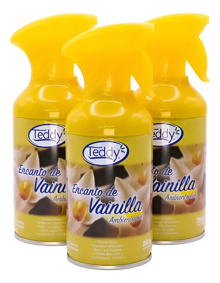 Teddy - Ambientador Con Gatillo 3u. Vainilla