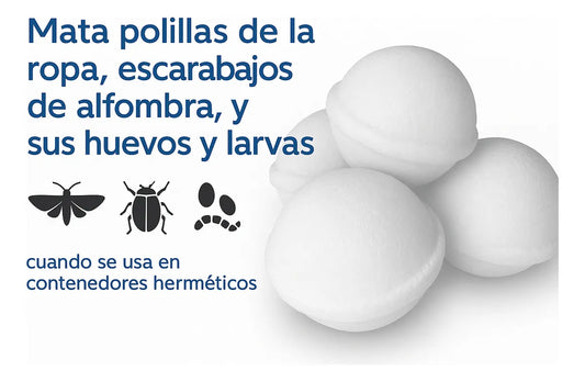 Bolas Repelente Polillas, Cajones Armarios 18 Un (blancas)