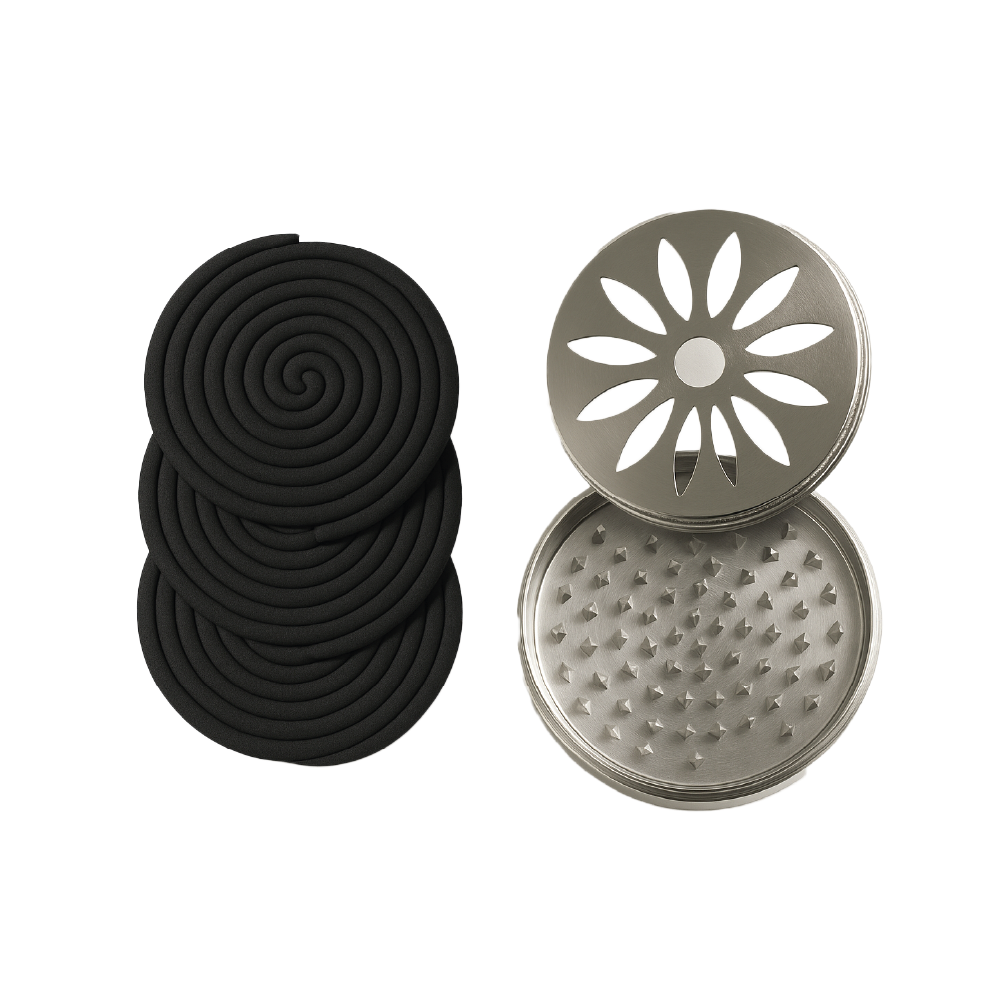 Espirales Citronela/Bambo Mosquitos Zancudo 30 Uni + Soporte Metal