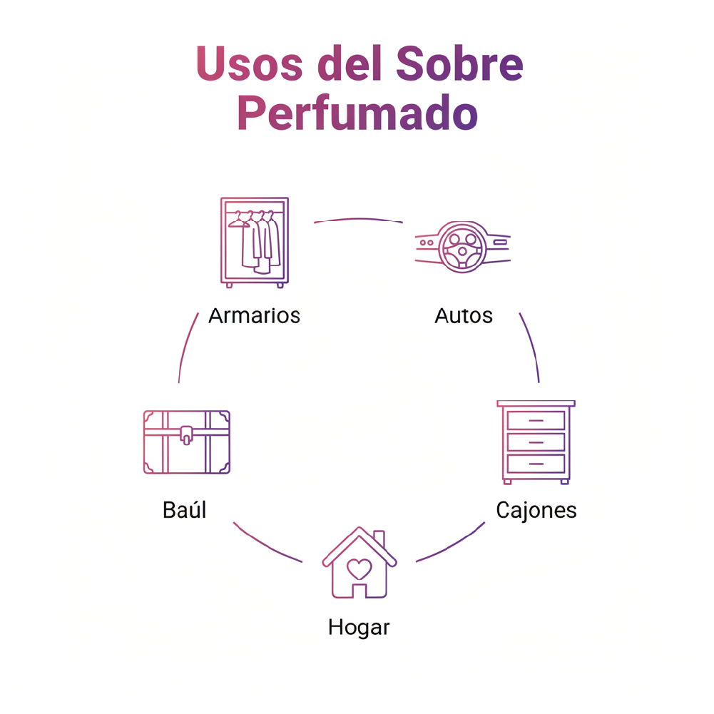 Sobre Perfumado Fragrance 20g Armario Cajones | Manzana