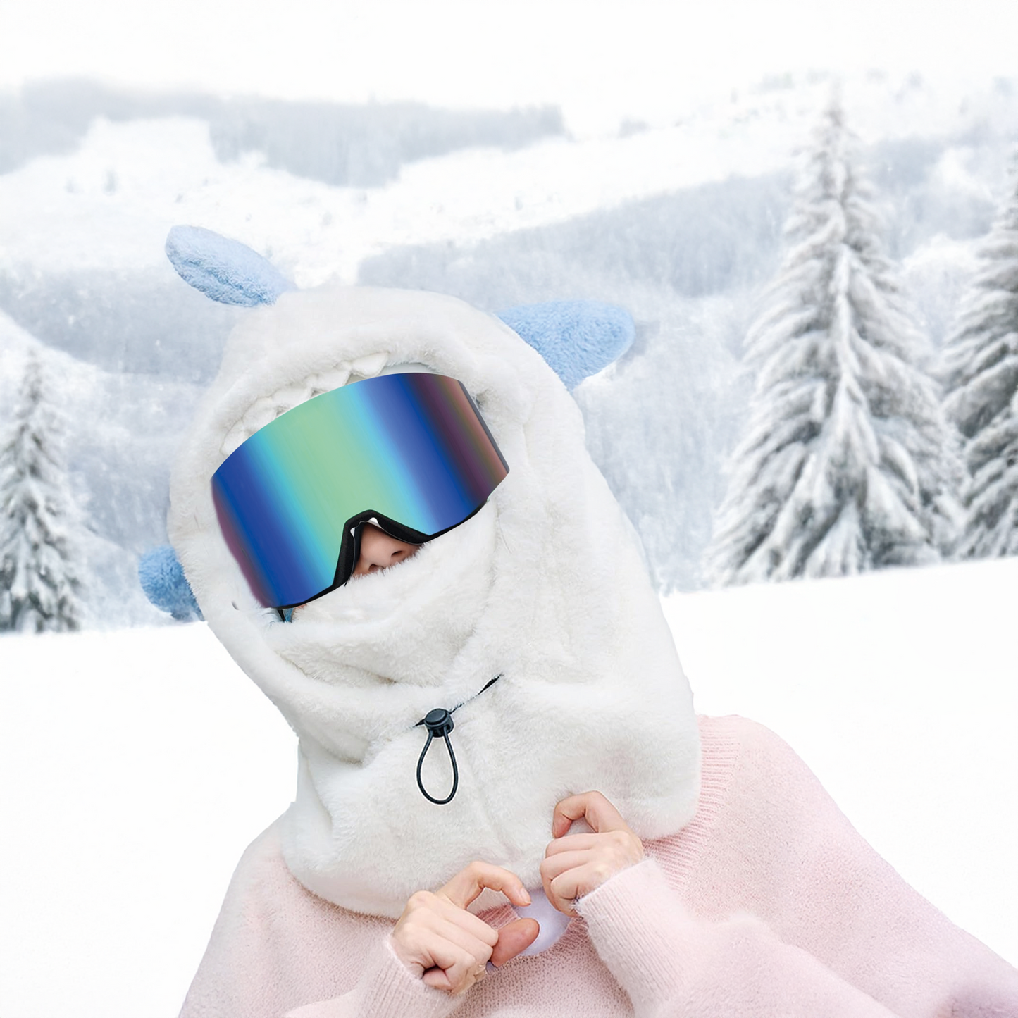 Pasamontañas Ski Snowboard Adulto Diseño Animal Pro Ajustabl